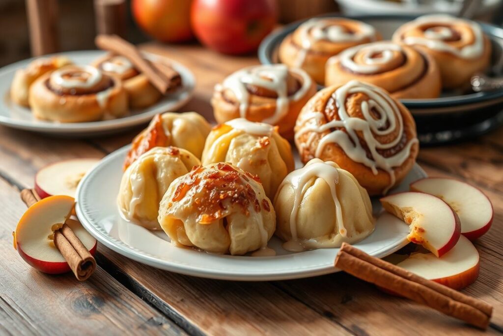 Apple Dumplings with Cinnamon Rolls Apple Dumplings with Cinnamon Rolls