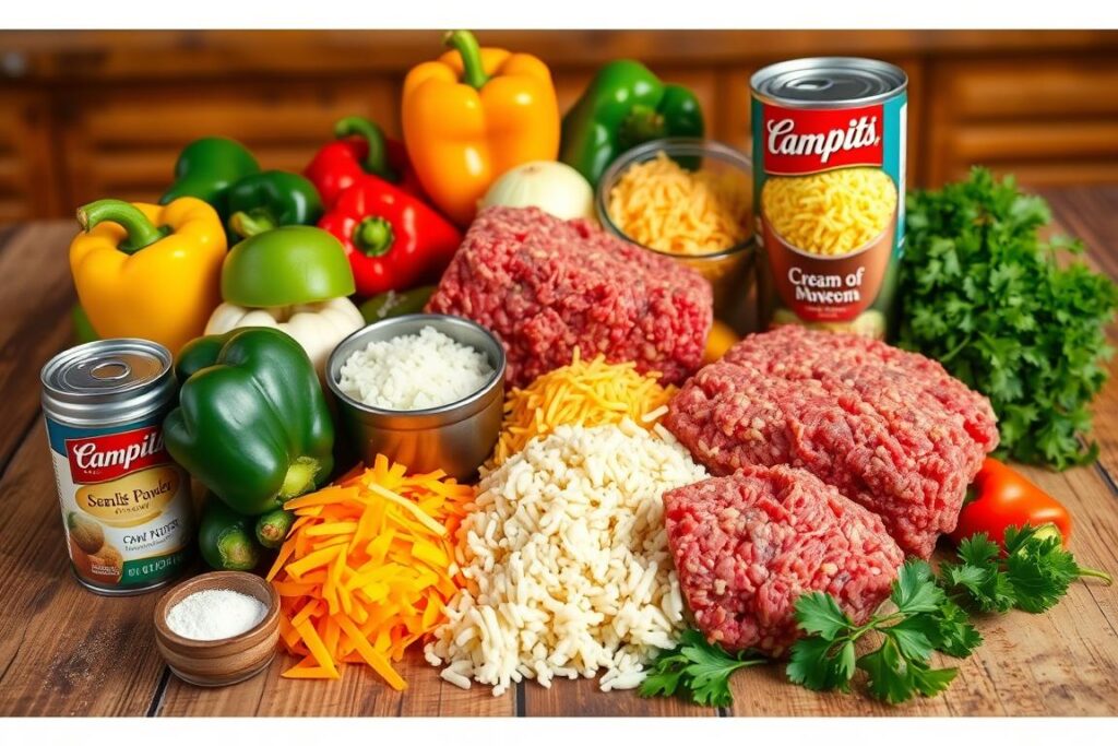 Beef and Rice Casserole Ingredients