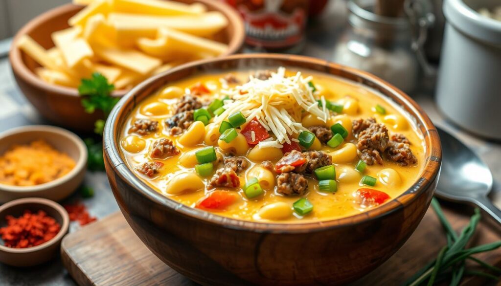 Macaroni Cheeseburger Soup Macaroni Cheeseburger Soup