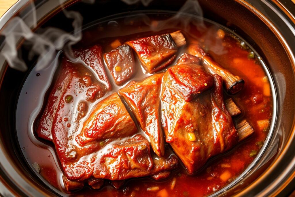 Slow Cooker Ribs Liquid Cooking Method