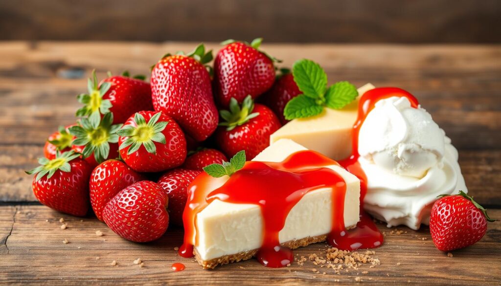 Strawberry Cheesecake Ice Cream Ingredients